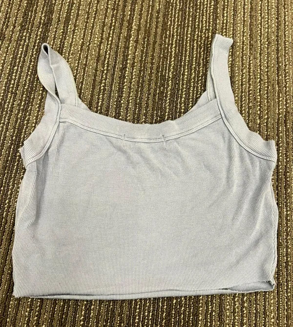 Boutique Baby Blue Crop Top From - Image 3