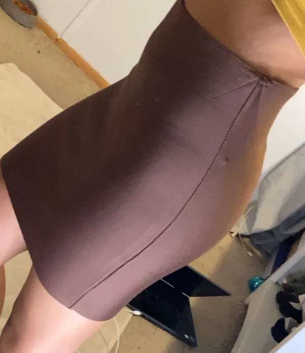 Brown Pencil Skirt - Image 3