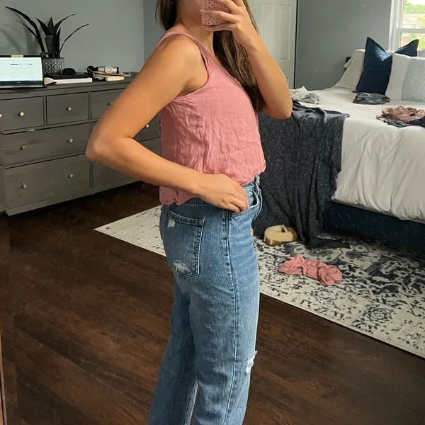 Pink Aritzia Open Back Tank - Image 5