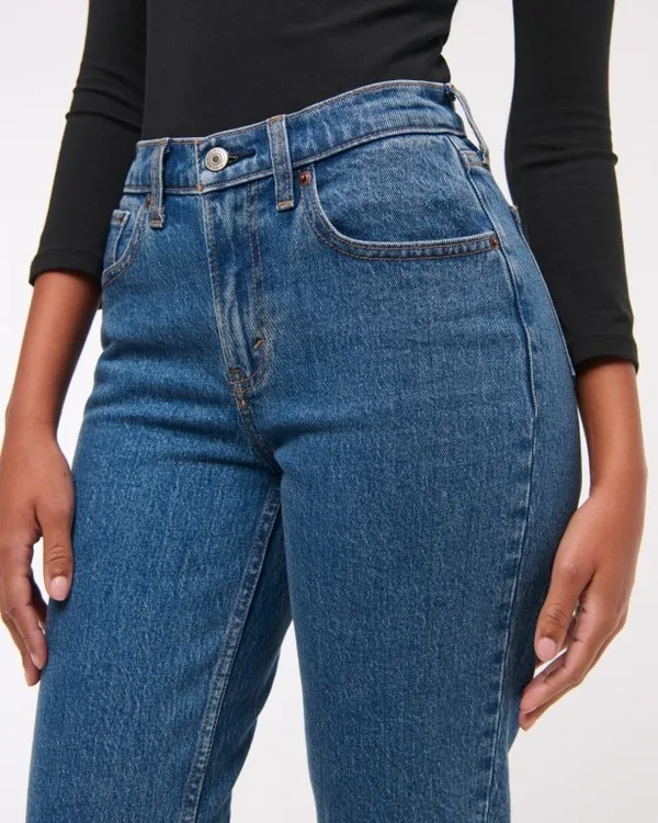 Abercrombie 90s Straight Mid-Rise Curve Love - Image 4