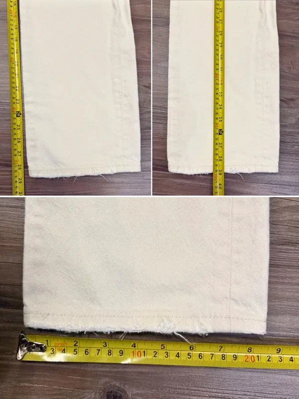 Levi’s Premium 501 ’90s Jeans 29 Ecru White Loose Straight $110 - Image 7