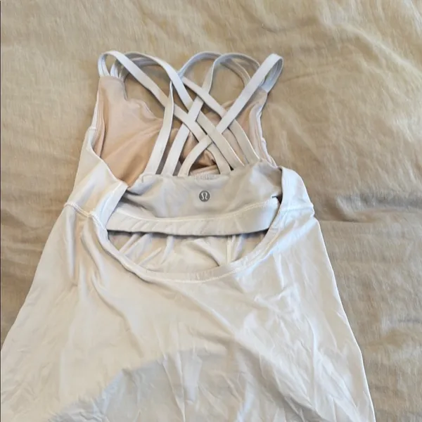 Lululemon Athletica White Tank Top - Image 3