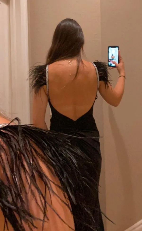 Black Pageant Dress Size 4 - Image 2