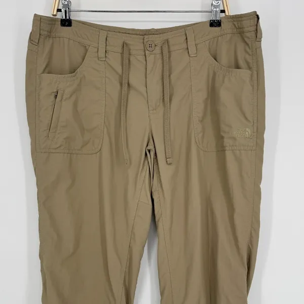 The North Face Hiking Pants Size 16 Khaki Outdoor Convertible Roll Up‎ Gorpcore - Image 4