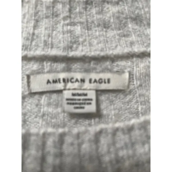 American‎ Eagle Ribbed Crew Neck Long Sleeve Cozy Knit Sweater Top M - Image 3