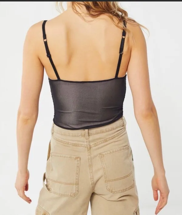 Urban Outfitters Out From Under Black Mesh Bodysuit - Image 3