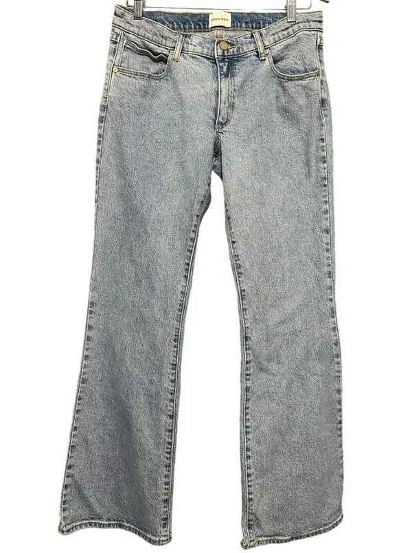 ABrand Denim Women’s Size 31 Ariane Blue Wash 99 Low Rise Boot Cut Jeans - Image 4