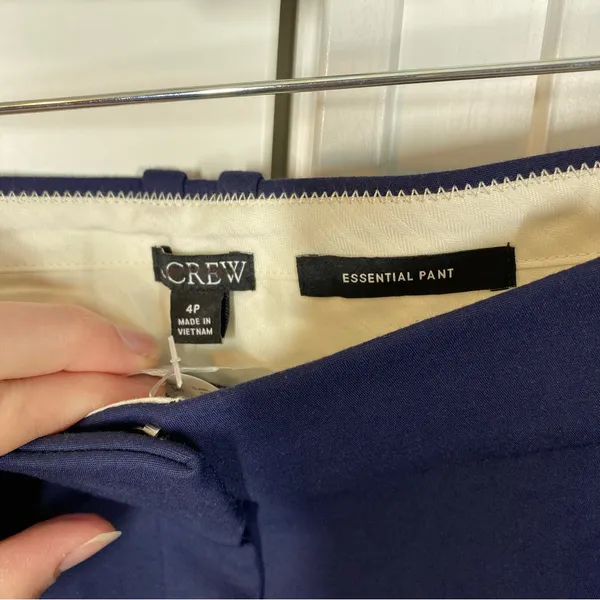 J. Crew navy blue essential‎ pant trouser work career office business casual 4P - Image 5