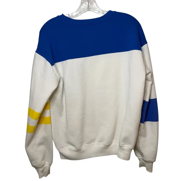 Disney Winnie The Pooh Hundred Acre Wood Colorblock Embroidered Sweatshirt Sz SM - Image 4