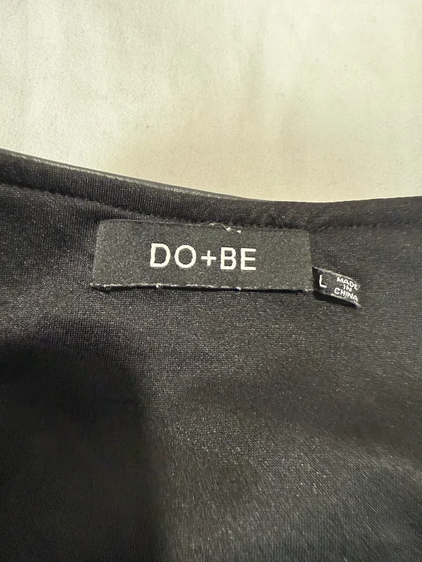 DO+BE Leather Skort Black - Image 3