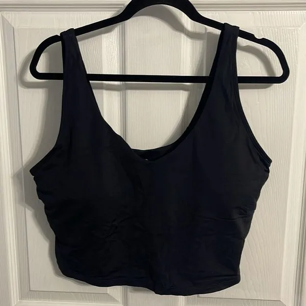 THE GYM PEOPLE Longline Sports Bra Size 2XL Black New With Tags - Image 5