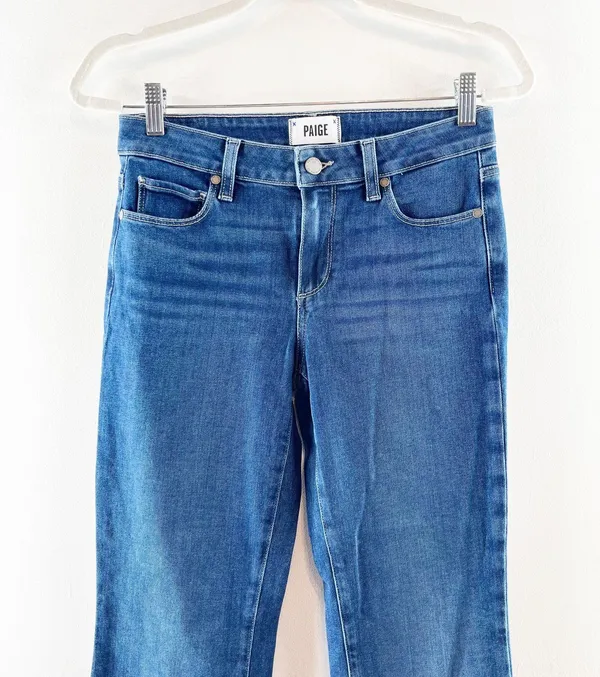 Paige Skyline Mid Rise 5 Pocket Denim Bootcut Jeans Blue 28 / 6 - Image 5