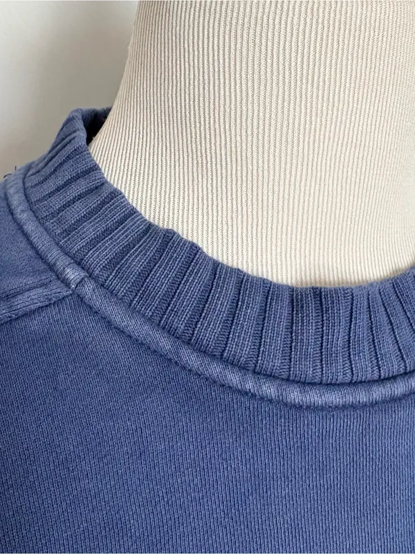 AERIE Checked Out Oversized Crew Neck Pullover Sweatshirt Size XS - Image 6