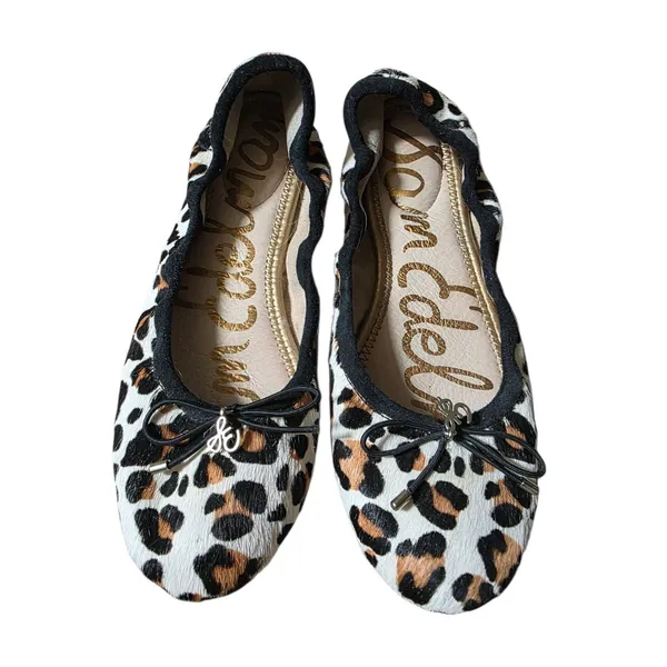 Sam Edelman Flats Women Size 6 Calf Fur Cheetah Chic Boujee Modern Maximalist - Image 9