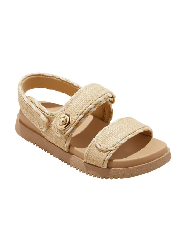 A New Day Womens Tilly Raffia Platform Footbed Sandals 92611752 Tan Brown 6M - Image 11