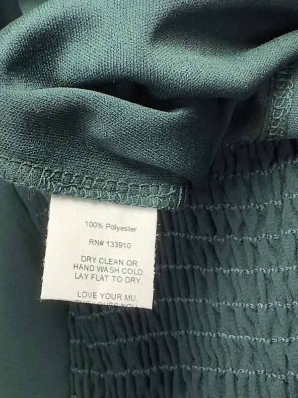 NWT Show Me Your MuMu Reese Ruffle Dress Emerald Green XXS - Image 7