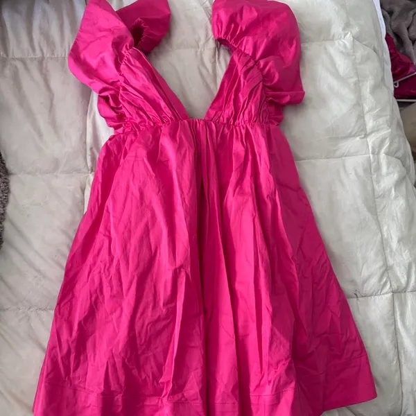 For love and lemons pink clementine mini ruffle dress - Image 2