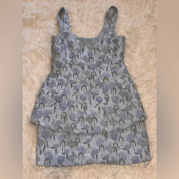 NEW AMANDA UPRICHARD Empire Floral Jacquard Minidress Flores Brocade sz S - Image 5