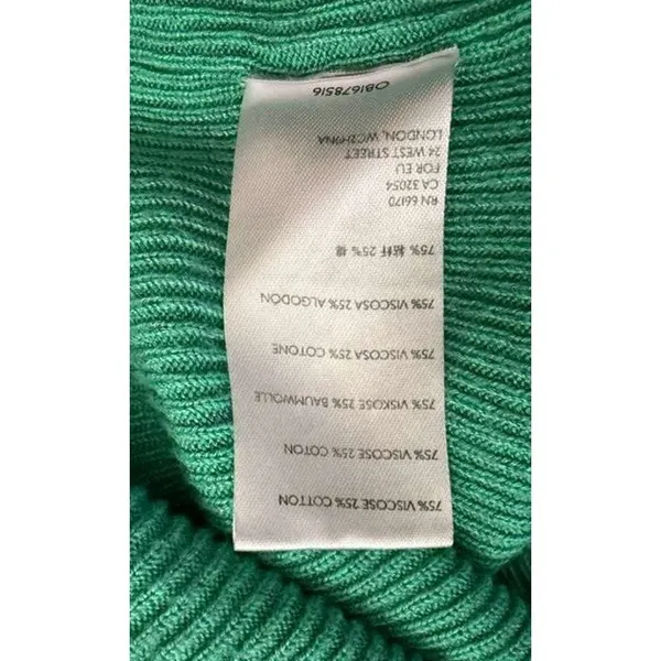 Free People Golden Hour Knit Midi Skirt Green Sz S - Image 9