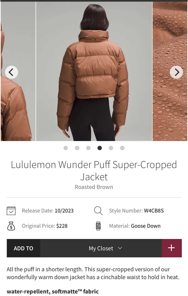 Lululemon Puffer Jacket - Image 2