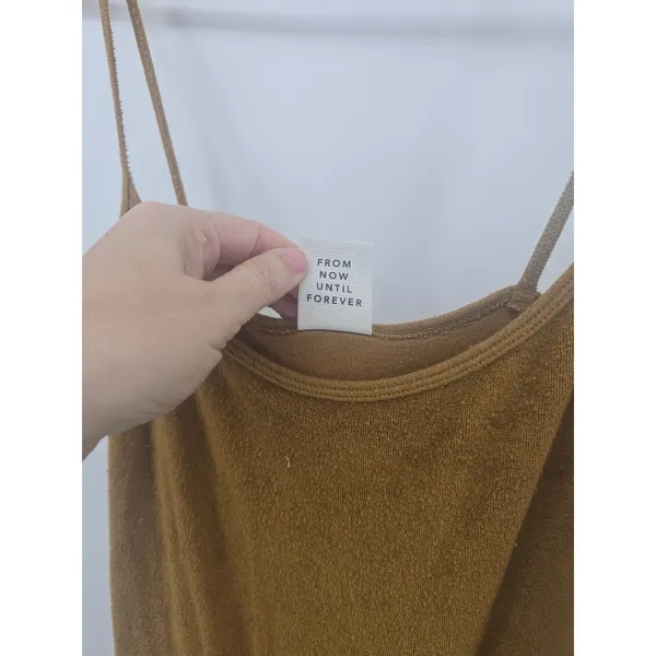 OFFLINE by‎ Aerie Jumpsuit Womens Small Brown Terry Cloth Wide Leg Sleeveless - Image 4