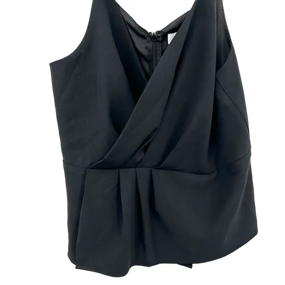DO+BE size Large black tank‎ top zip up back - Image 3