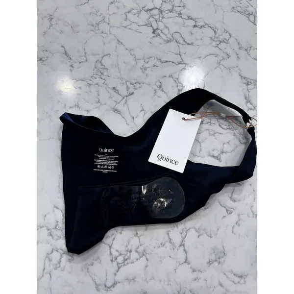 NWT Quince Black Italian High-Leg Ring Bikini Bottom XS - Image 5
