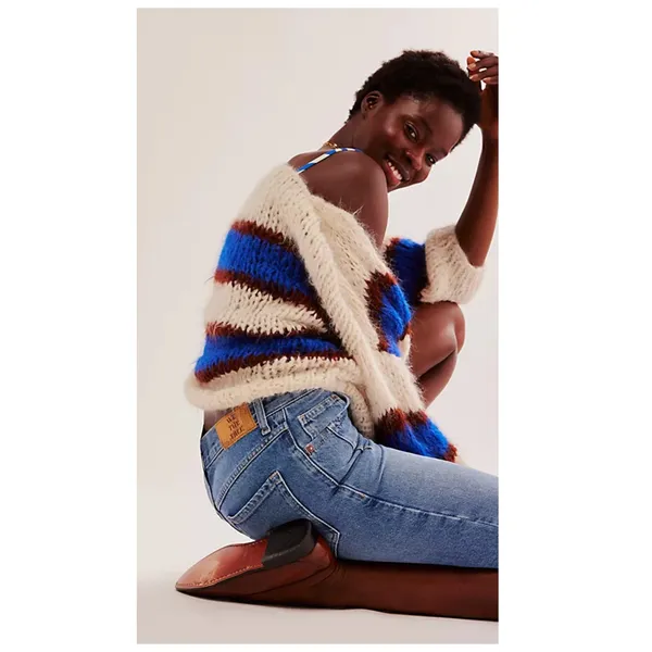 NWT Free People Ghost Town Long Denim Short Size 29 - Image 4