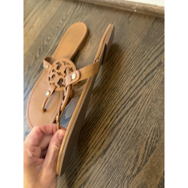 Tory Burch Miller Sandals Sz 11 brown Leather - Image 3