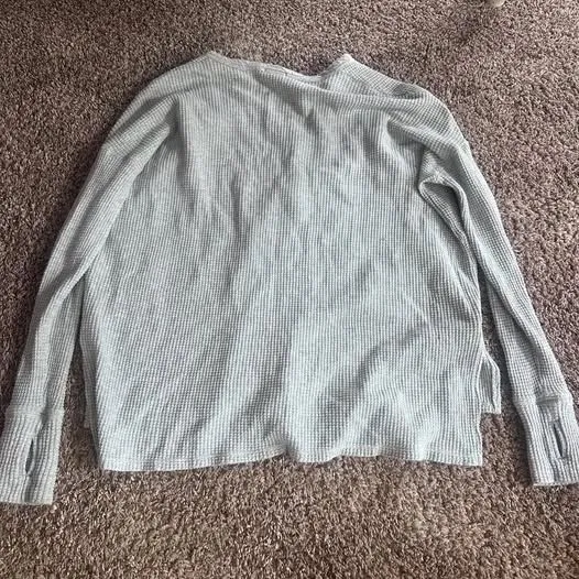 Offline aerie grey waffle long sleeve top - Image 2