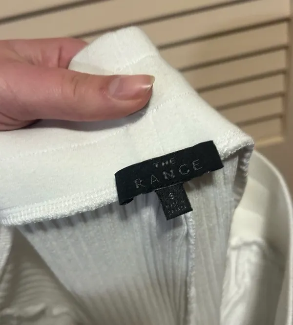 THE RANGE Primary Rib Jogger Sweatpants in White Women’s Size Small - Image 4