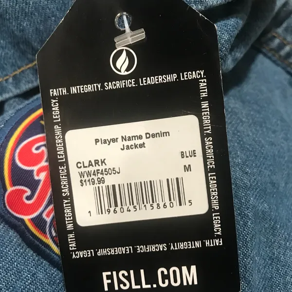 WNBA Indiana Fever Caitlin Clark #22 Denim Jacket - Image 4