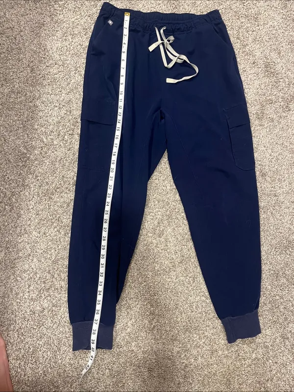 Figs Technical Collection Zamora High Waist Jogger Scrub Pants Navy Blue Size L - Image 7