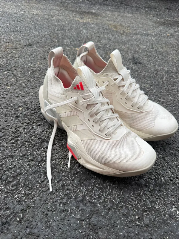 Adidas White Gray Athletic Sneakers Women’s 7.5 - Image 2