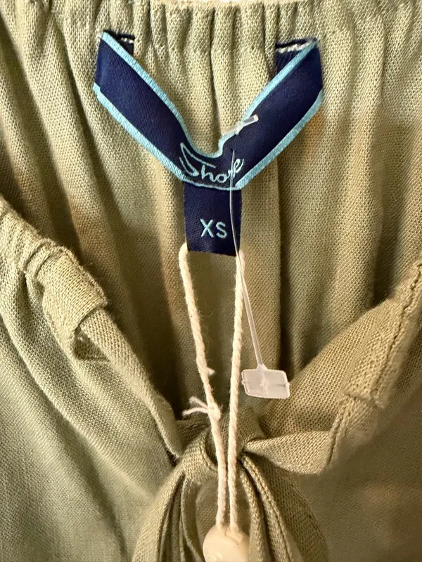 Shore Brand olive green milkmaid maxi dress - Image 3