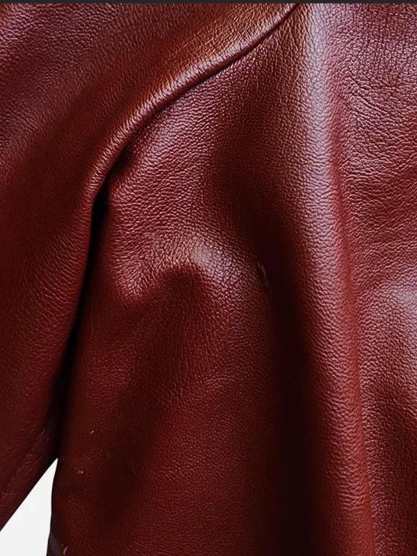 Women's Buffy the Vampire Burgundy Small Burgundy Coat - Image 6