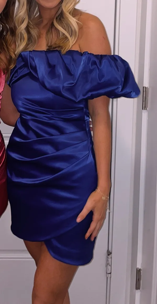 Triple Threads Mini Dress Blue - Image 2