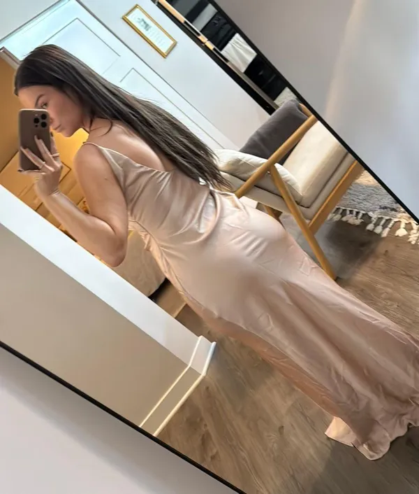Silk Dress Pink Size 6 - Image 5