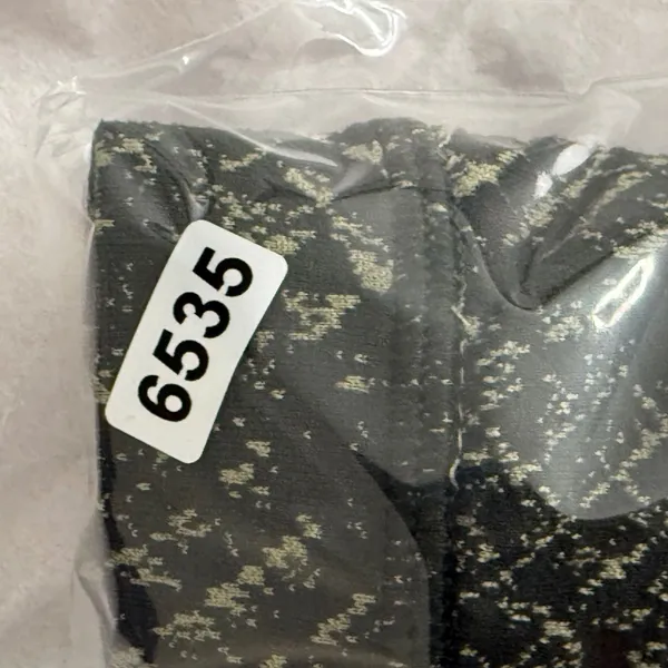 Lululemon Energy Bra Size 4 Dark Olive Green Snakeskin‎ Print Strappy Sports Bra - Image 6