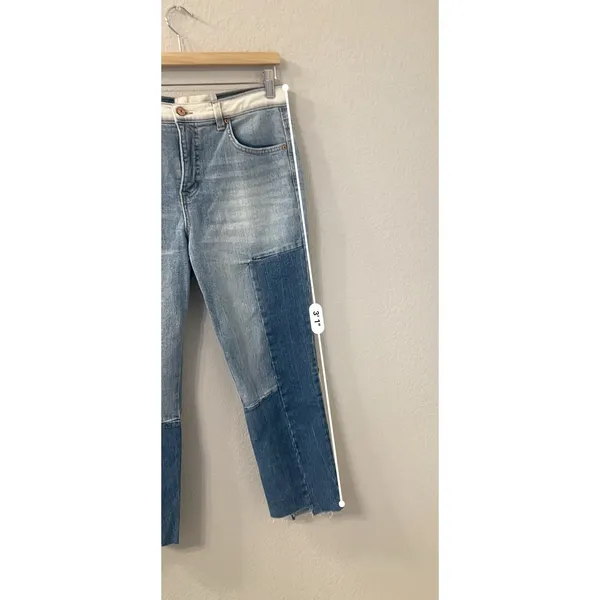 Gloria Vanderbilt x Chrisitian Siriano Miles Patchwork Ankle Jeans Women's 27/4‎ - Image 7
