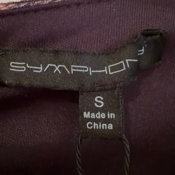 Symphony Animal Print Fringe Bodycon Mini Dress Women's Small Brown‎ Black Retro - Image 5