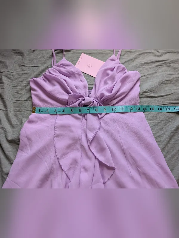 NWT Hello Molly Smile Back At Me Mini Dress W6/Medium Lilac - Image 5