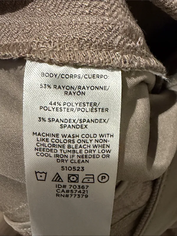 Ann Taylor Taupe Wide-Leg Cropped Pants with Belt - Image 7