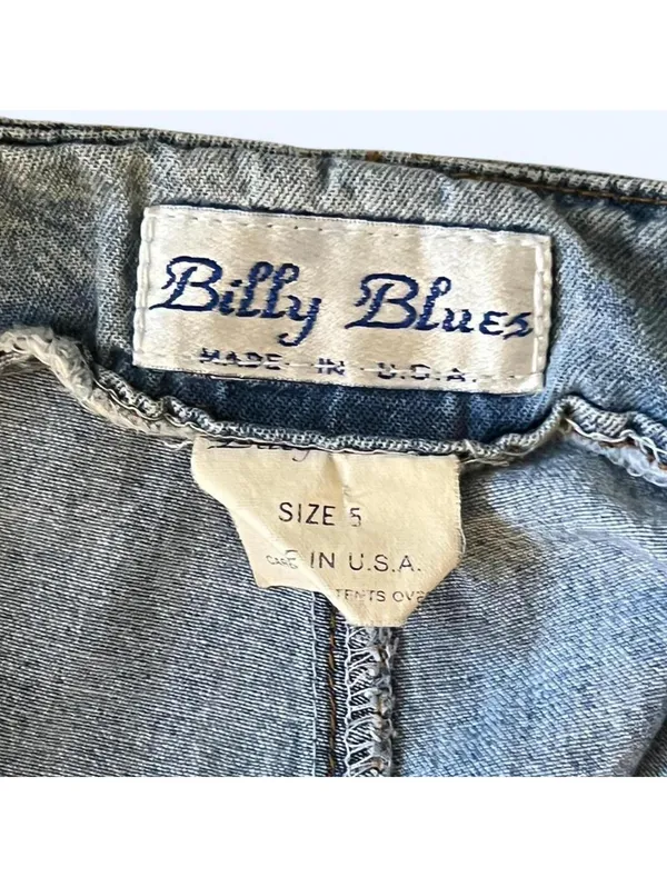 Vintage Y2K Billy Blues denim skort low rise mini USA made size 5 💙 - Image 8