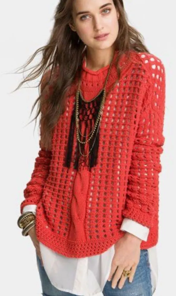Free People Basket Weave Sweater - Image 6