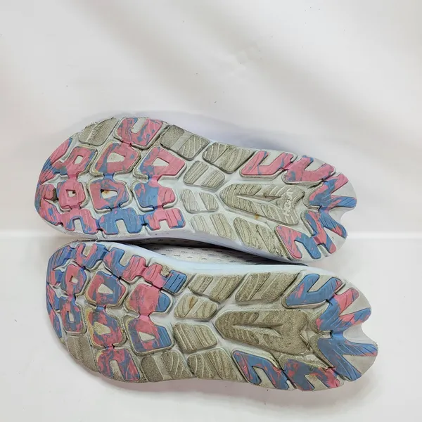 Hoka‎ One One Kawana Running Shoes Womens 10.5 White Blue Pink Cushioned 1123164 - Image 8