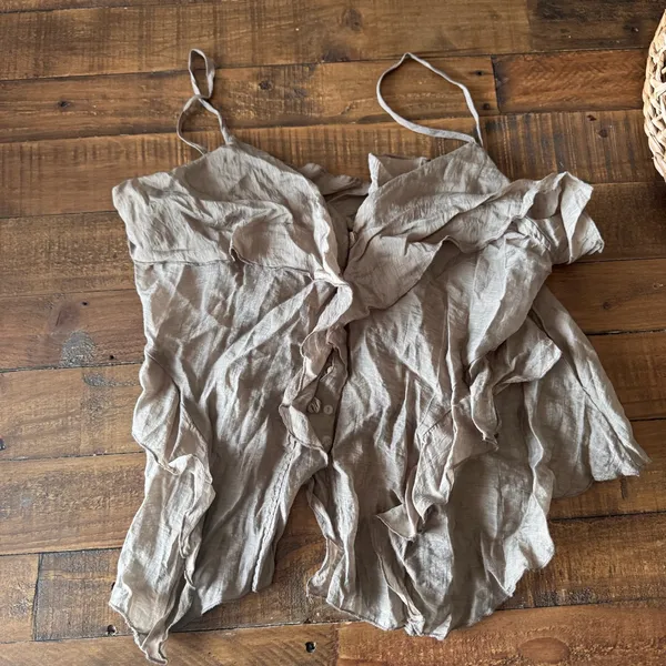 ZARA Sheer Ruffled‎ Cami - Image 2