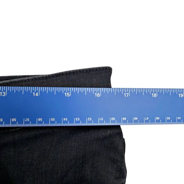 Madewell Mid-Rise Kick Out Black Cropped Stretch Denim Jeans Sz 31T - Image 7