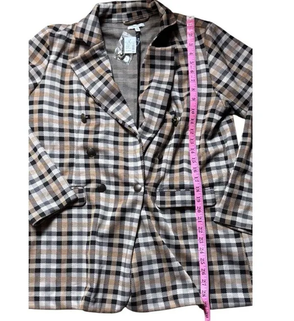 Maurices women's Stripe Plaid Trendy Style Blazer Sz XL NWT - Image 7