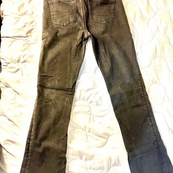 American Eagle Jeans Size 10 Regular Inseam 30 inches Black Boot cut - Image 2